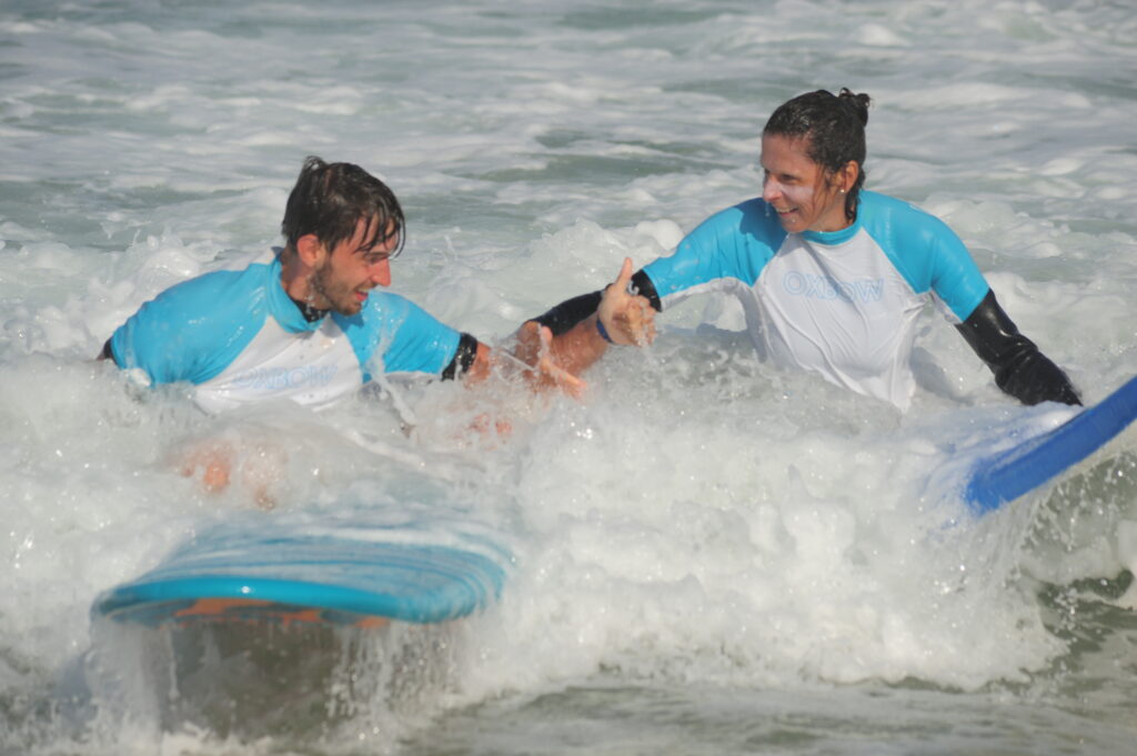cours de surf famille cap de l'homy lit et mixe