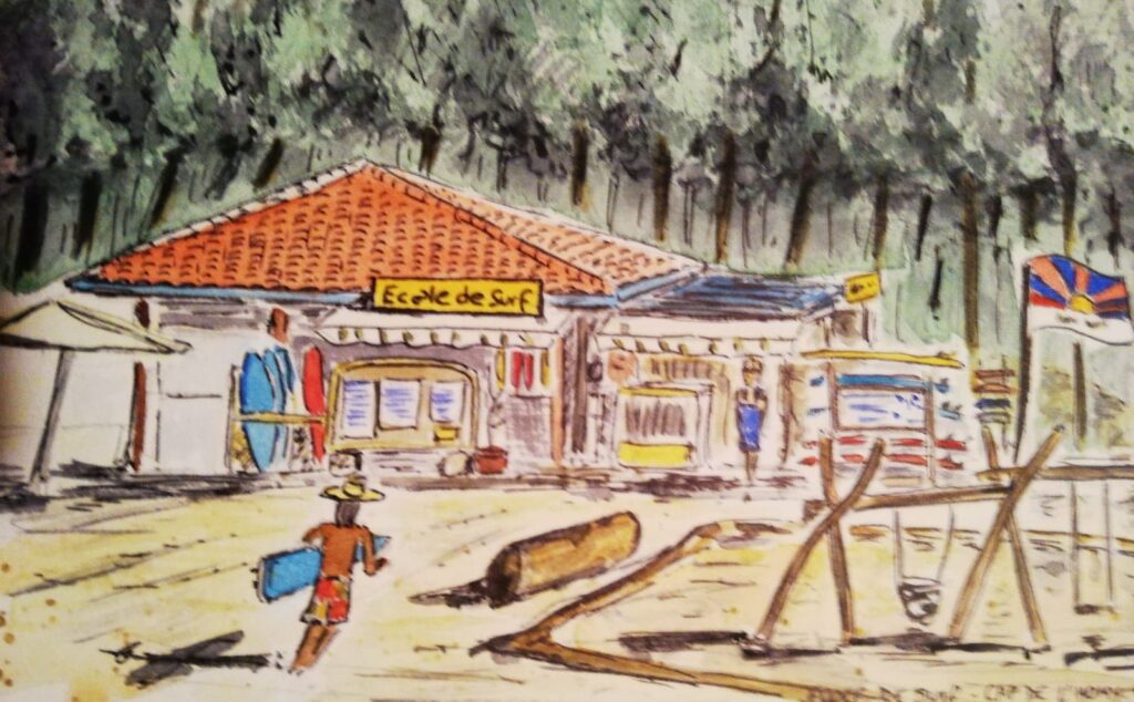 école de surf cap de l'homy Lit et Mixe Landes